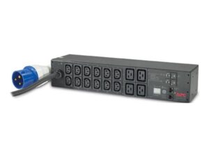 APC AP7822B NetShelter Metered Rack PDU, 2U, 1PH, 7.4kW 230V 32A, x12 C13 and x4 C19 outlets, IEC 309 cord