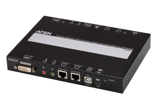 Aten CN9600 1-Local/Remote Share Access Single Port DVI KVM over IP Switch