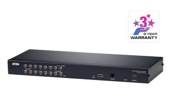 Aten KH1516Ai 1-Local/Remote Shared Access 16-Port Multi-Interface Cat 5 KVM over IP Switch