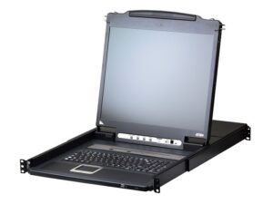 6498.jpg Aten CL5716IN 16-Port PS/2-USB VGA LCD 19 inch + KVM over IP Switch with Daisy-Chain Port and USB Peripheral Support