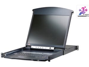 6515.jpg Aten KL1516AIN 16-Port Dual Rail LCD 19 inch. + Cat 5 KVM over IP