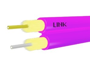 Link UFC3202 F.O. Zipcord 3.0 mm. 2 Core, OM4 50/125m m, LSZH-FR, OM4