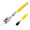 Link UF-0004SM ST Singlemode, Zirconia Connector Yellow Boot 0.9 & 3.0 mm.