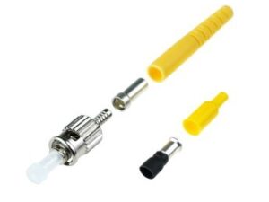 Link UF-0004SM ST Singlemode, Zirconia Connector Yellow Boot 0.9 & 3.0 mm.