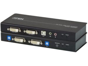 Aten CE604 USB DVI Dual View Cat 5 KVM Extender (1024 x 768)