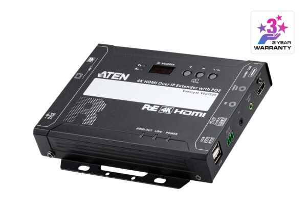 Aten VE8952R 4K HDMI over IP Receiver with PoE