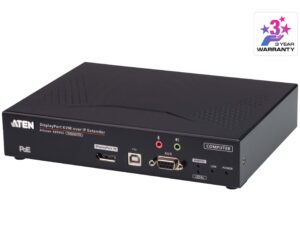 6878.jpg Aten KE9952T 4K DisplayPort Single Display KVM over IP Transmitter with PoE
