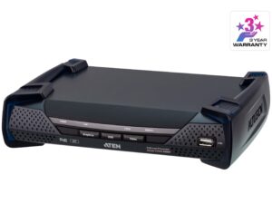 6884.jpg Aten KE9952R 4K DisplayPort Single Display KVM over IP Receiver with PoE