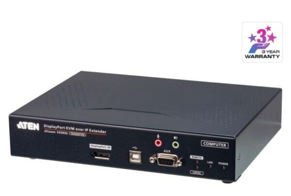 6890.jpg Aten KE9950T 4K DisplayPort Single Display KVM over IP Transmitter