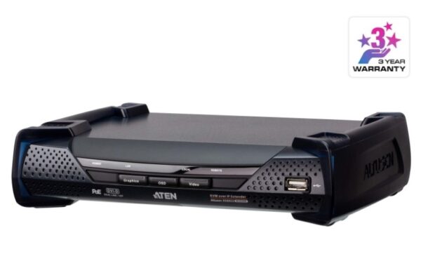 Aten KE6922R 2K DVI-D Dual-Link KVM over IP Receiver with Dual SFP & PoE