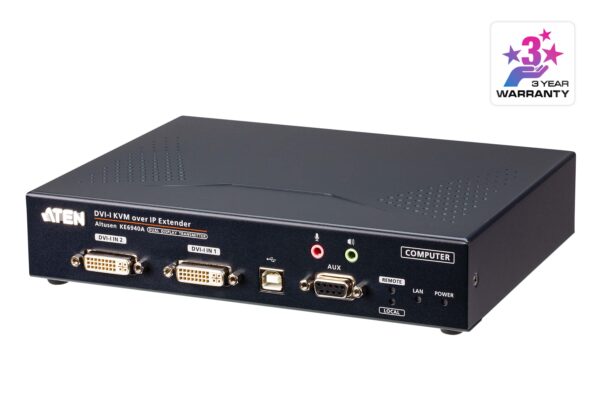 6950.jpg Aten KE6940AT DVI-I Dual Display KVM over IP Transmitter