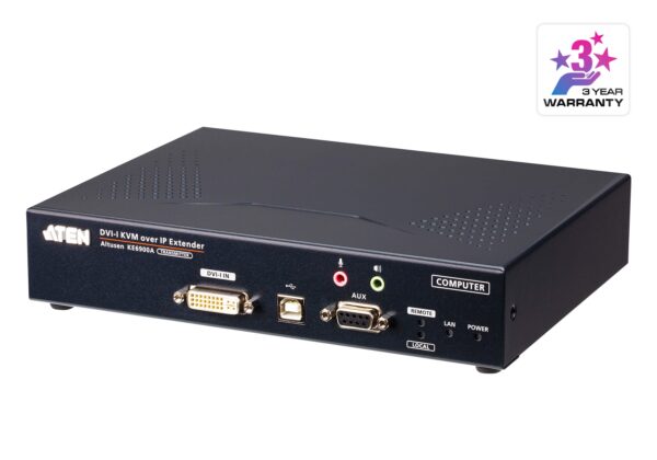 6962.jpg Aten KE6900AT DVI-I Single Display KVM over IP Transmitter