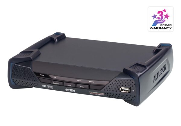 Aten KE6912R 2K DVI-D Dual Link KVM over IP Receiver with PoE