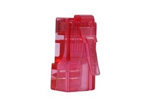 Link US-1051-2 CAT 5E RJ45 PLUG (ตัวผู้), สีCrystal High Performance (HP) สีแดง