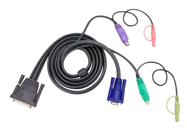 Aten 2L-1701P 1.8M PS/2 KVM Cable with Audio