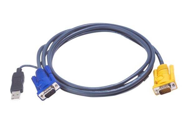 7034.jpg Aten 2L-5202UP 1.8M USB KVM Cable with 3 in 1 SPHD and built-in PS/2 to USB converter