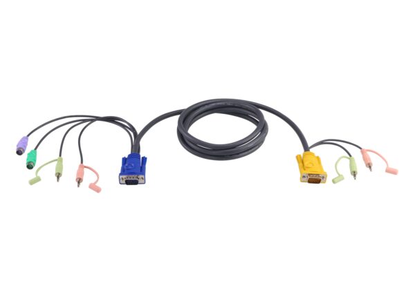 Aten 2L-5302P 1.8M PS/2 KVM Cable with 3 in 1 SPHD and Audio