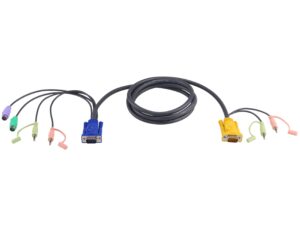 Aten 2L-5303P 3M PS/2 KVM Cable with 3 in 1 SPHD and Audio