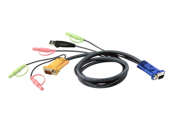 7053.jpg Aten 2L-5303U 3M USB KVM Cable with 3 in 1 SPHD and Audio
