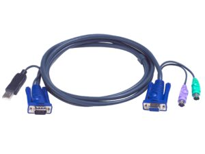Aten 2L-5503UP 3M USB KVM Cable with built-in PS2 to USB Converter