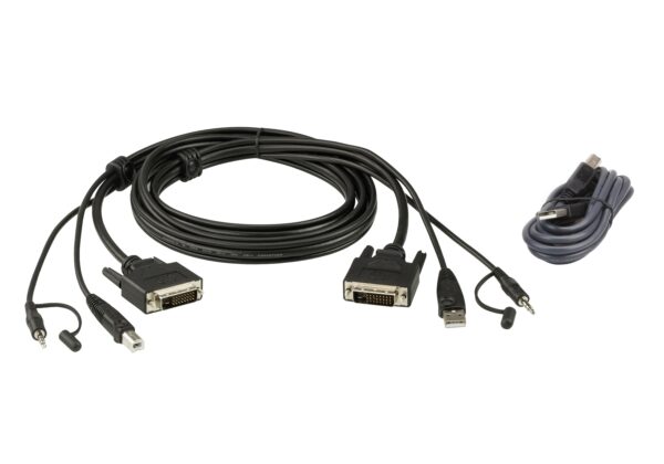 Aten 2L-7D02UDX2 1.8M USB DVI-D Dual Link Secure KVM Cable Kit