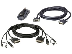Aten 2L-7D02UDX3 1.8M USB DVI-D Dual Link Dual Display Secure KVM Cable Kit