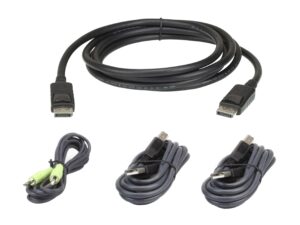 Aten 2L-7D02UDPX4 1.8M USB DisplayPort Secure KVM Cable Kit