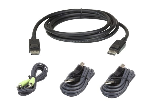 Aten 2L-7D03UDPX4 3M USB DisplayPort Secure KVM Cable Kit