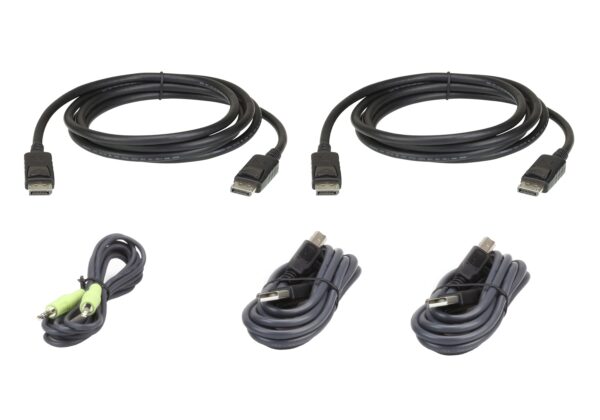 Aten 2L-7D02UDPX5 1.8M USB DisplayPort Dual Display Secure KVM Cable Kit