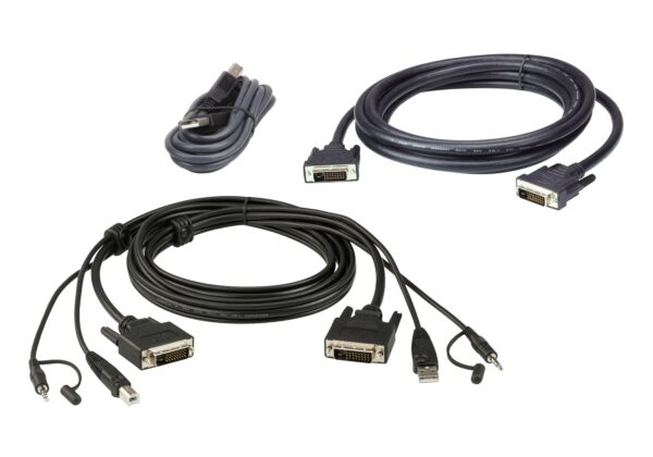 Aten 2L-7D03UDX5 3M USB DVI-D Dual Link Dual Display Secure KVM Cable Kit