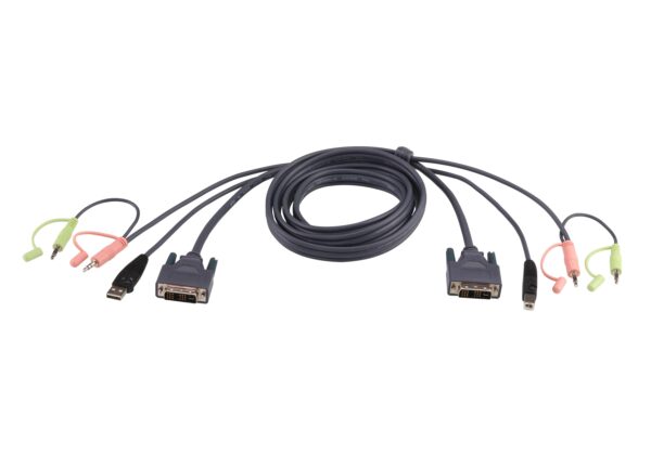 Aten 2L-7D02UI 1.8M USB DVI-I Single Link KVM Cable