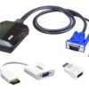 Aten CV211CP Laptop USB KVM Console Crash Cart Adapter IT Kit