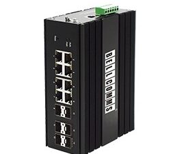 Bellcomms BC-44168 8-PORT, RJ45 POE 1000M TO 6-PORT, SFP 1.25G/155M UPLINK, SWITCH INDUSTRIAL LAYER-2