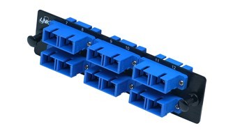 Link UF-2266SM 6 SC Duplex Snap-In Adapter PLATE (SM & MM.) (แผง SNAP SM, SC 12 F)