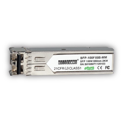 7216.jpg Bellcomms SFP-100FX85-MM 1-PORT, LC-DUPLEX 155M MM 850NM 2KM(OM2), SFP MODULE