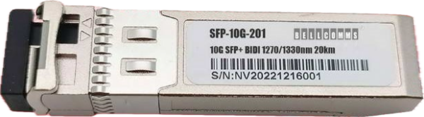 Bellcomms SFP-10G-201 1-PORT, LC-SIMPLEX 10G SM BIDI-1270/1310NM 10KM(OS2), SFP+ MODULE