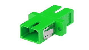 Link UF-0055SM/APC SC SIMPLEX ADAPTER,APC SM, Ceramic Sleeve Green Housing