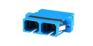 Link UF-0066XG SC DUPLEX ADAPTER, XG, PB Sleeve Aqua Housing