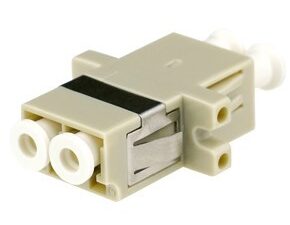 Link UF-0022D LC DUPLEX ADAPTER MM, PB Sleeve Ivory Housing