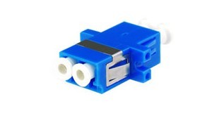 Link UF-0022DXG LC DUPLEX ADAPTER XG, Ceramic Sleeve Aqua Housing