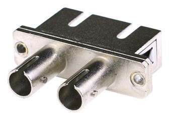 790.jpg Link UF-H046 ST to SC DUPLEX HYBRID ADAPTER SM, Ceramic Sleeve Metal Housing