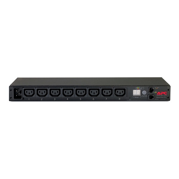 APC AP7821B Rack PDU, Metered, 1U, 16A, 208/230V, (8) C13