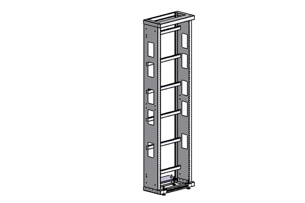 ETSI-1922 19" TELECOM OPEN RACK 45U (2200Hx552Wx300D mm.)