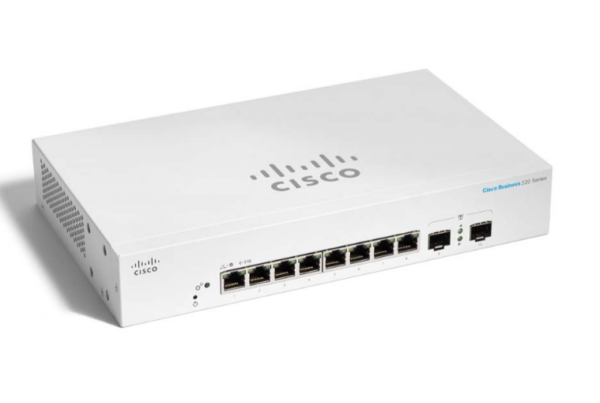 Cisco CBS220-8T-E-2G-EU 8-port 10/100/1000 GE, 2x Gigabit SFP