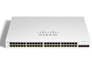 Cisco CBS220-48P-4G-EU Smart 48-port Gigabit Ethernet, PoE, 4x1G SFP, Budget PoE 382 W