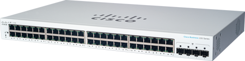 Cisco CBS220-48T-4X-EU 48-Ports 10/100/1000 L2/L3 Manage Switch, SFP+ 4 Ports 10G Uplink