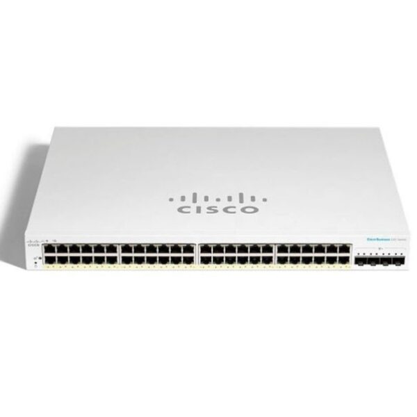 Cisco CBS220-48FP-4X-EU 48 Ports 1GE PoE 740W, 4 Ports 10G SFP+ Uplink