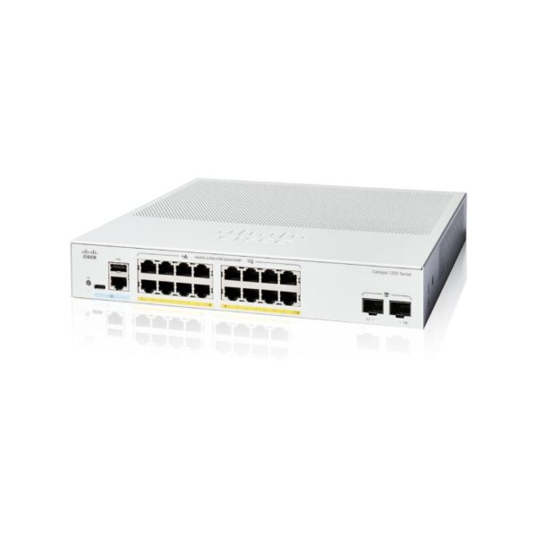 8425.jpg Cisco C1200-16P-2G Catalyst 1200 16-port GE, PoE, 2x1G SFP