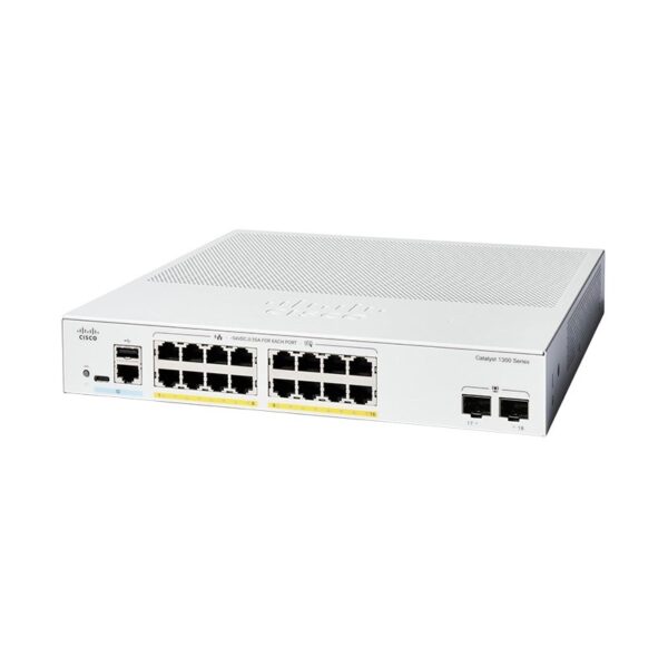 8448.jpg Cisco C1300-16FP-2G Catalyst 1300 16-port GE, Full PoE, 2x1G SFP