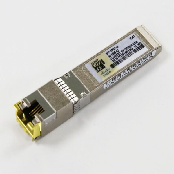 Cisco SFP-10G-T-X 10GBASE-T SFP+ transceiver module for Category 6A cables